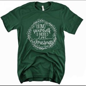Merry Little Christmas Tee (Forest Green)